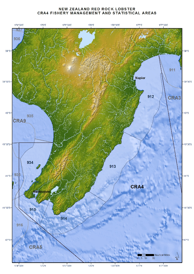 CRA4 Fishery management and statistical areas