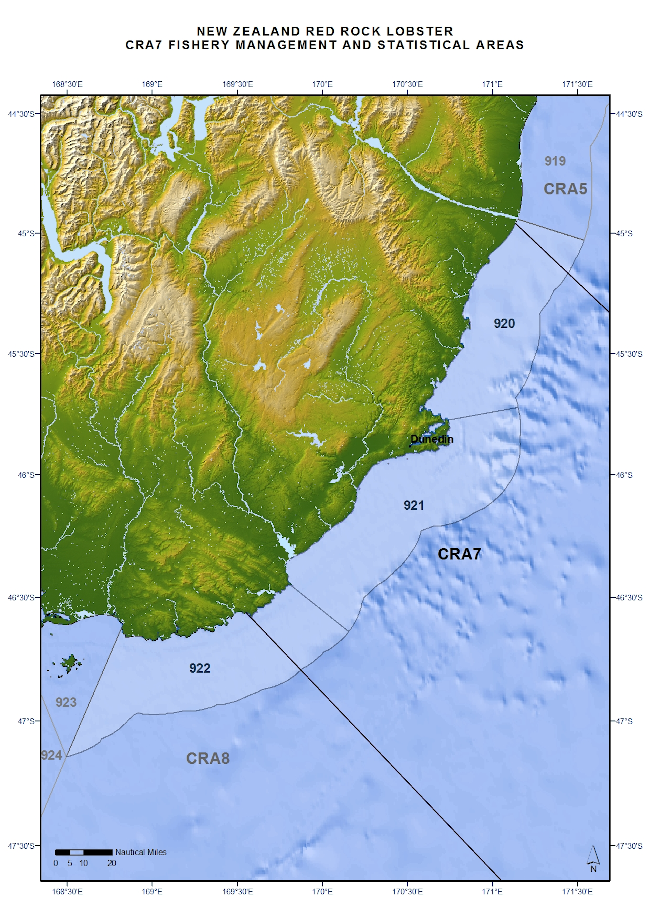 CRA7 Fishery management and statistical areas